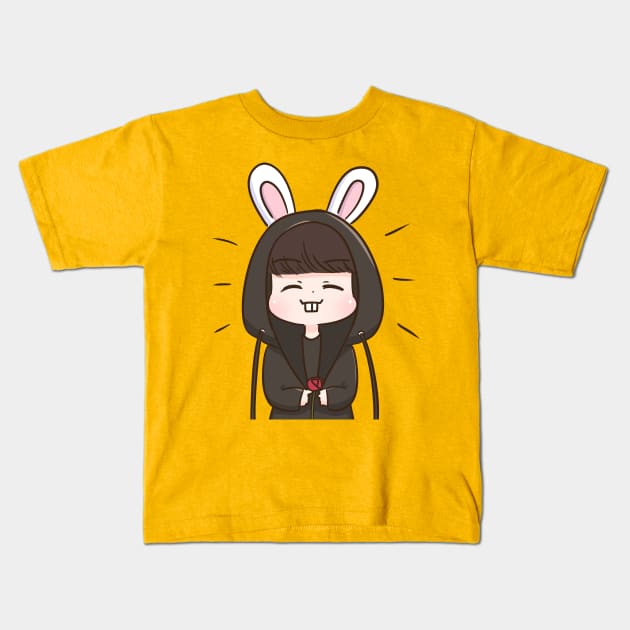 Bunny Jungkook Kids T-Shirt by Oricca